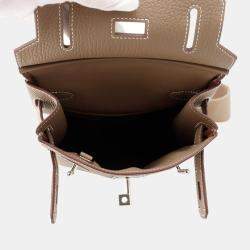 Hermes Kelly Akkad Etoupe Taurillon Clemence Size Pm