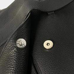 Hermes Crossbody Bag Sac Alfred 35 Messenger Shoulder Taurillon Clemence Black