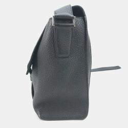 Hermes Crossbody Bag Sac Alfred 35 Messenger Shoulder Taurillon Clemence Black