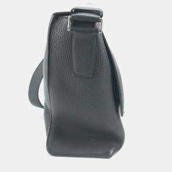 Hermes Crossbody Bag Sac Alfred 35 Messenger Shoulder Taurillon Clemence Black