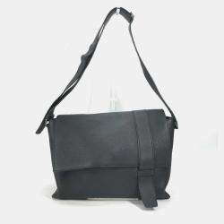 Hermes Crossbody Bag Sac Alfred 35 Messenger Shoulder Taurillon Clemence Black