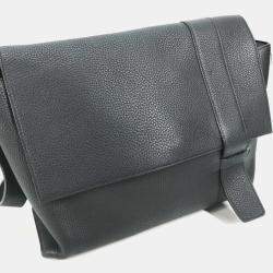 Hermes Crossbody Bag Sac Alfred 35 Messenger Shoulder Taurillon Clemence Black