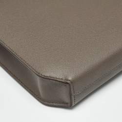 Pre Owned Hermès Etain Epsom Leather Kelly Depeches 36 Briefcase