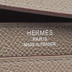 Pre Owned Hermès Etain Epsom Leather Kelly Depeches 36 Briefcase