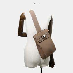 Pre Owned Hermes Akkad Etoupe Togo Leather Size PM