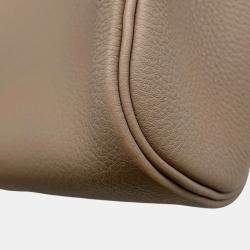 Pre Owned Hermes Akkad Etoupe Togo Leather Size PM