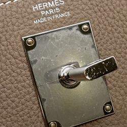 Pre Owned Hermes Akkad Etoupe Togo Leather Size PM