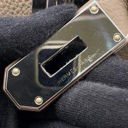 Pre Owned Hermes Akkad Etoupe Togo Leather Size PM