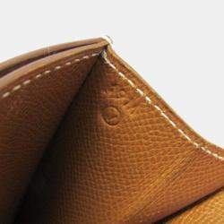 Pre Owned Hermes Danube 38 Brown Courchevel Leather Briefcase Handbag 