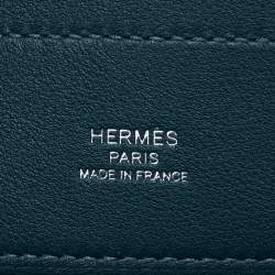 Pre Owned Hermes Bleu Thalassa Swift Leather Mini Aline Bag