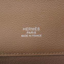 Pre Owned Hermes Sac A Depeches Light Tabac Camel Evercolor Size 37