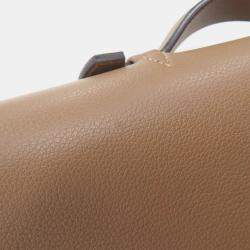 Pre Owned Hermes Sac A Depeches Light Tabac Camel Evercolor Size 37