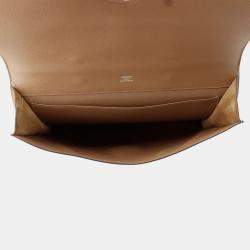 Pre Owned Hermes Sac A Depeches Light Tabac Camel Evercolor Size 37