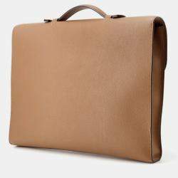 Pre Owned Hermes Sac A Depeches Light Tabac Camel Evercolor Size 37