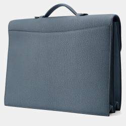 Pre Owned Hermes Sac Depeche Blue Orage Togo Leather Size 38