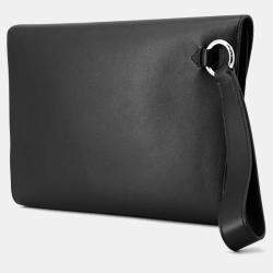 Pre Owned Hermes Novapolis Pouch Black Evercolor