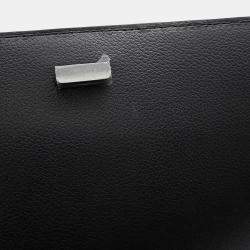 Pre Owned Hermes Novapolis Pouch Black Evercolor
