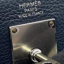 Pre Owned Hermes Akkad Blue De Prusse Togo Leather PM
