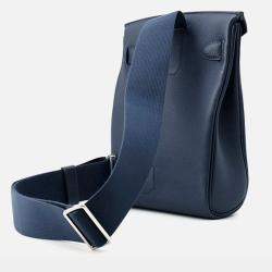Pre Owned Hermes Akkad Blue De Prusse Togo Leather PM