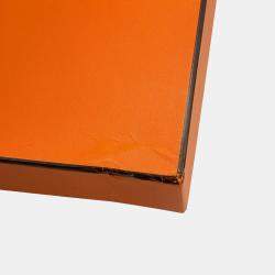 Pre Owned Hermes Akkad Black/New Lime Toile Officier Swift Leather Size Pm