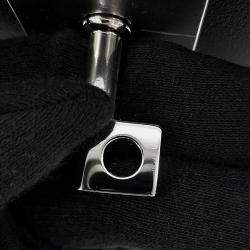 Pre Owned Hermes Akkad Black/New Lime Toile Officier Swift Leather Size Pm