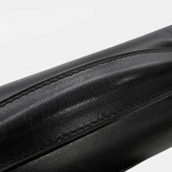 Pre Owned Hermes Sac A Depeches Black Box Calf Leather Size 41