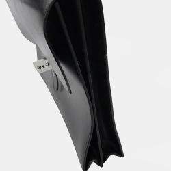 Pre Owned Hermes Sac A Depeches Black Box Calf Leather Size 41