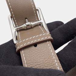 Pre Owned Hermes Kelly Messenger Etoupe Evercolor Size PM