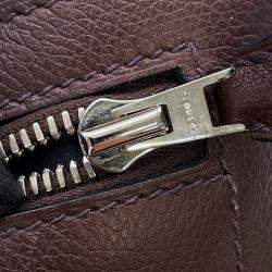 Pre Owned Hermes Cityslide Cloth Prune Evercolor Size Pm