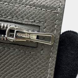 مملوكة مسبقًا محفظة هيرمس سيتيزن إبسوم رمادي مايور