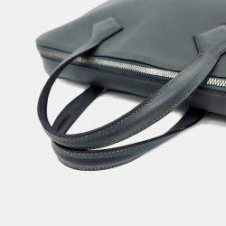 Pre Owned Hermes Grey Leather Victoria Light Briefcase