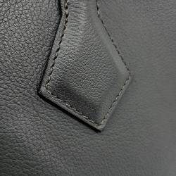 Pre Owned Hermes Grey Leather Victoria Light Briefcase