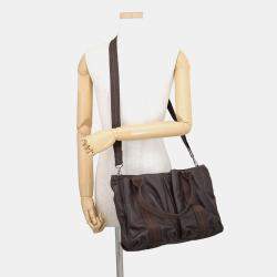 مملوكة مسبقًا Hermes Caravan Horizontal Mm Chocolat Derma Leather Shoulder Bag