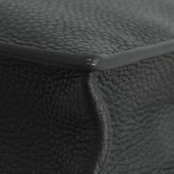 مملوكة مسبقًا Hermès Sac a Depeches 38 Palladium Finish Black Taurillon Clemence Leather Briefcase