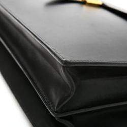Hermes Black Box Leather Sac a DÃ©peches 41 Bag
