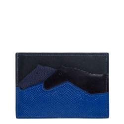 Béarn leather card wallet Hermès Blue in Leather - 30660202