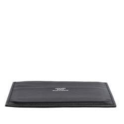 Hermés Noir Swift Leather Citizen Twill Card Holder