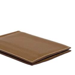 Hermes Kraft Evercolor Leather Poker Compact Wallet