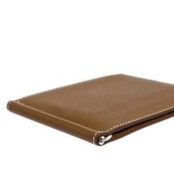 Hermes Kraft Evercolor Leather Poker Compact Wallet