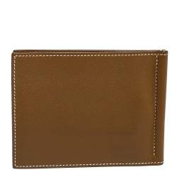 Hermes Kraft Evercolor Leather Poker Compact Wallet