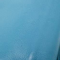 Pre Owned Hermes Bleu Jean Clemence Leather Sac a Depeches 38 Briefcase