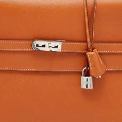 Hermes Gold Courchevel Leather Kelly Depeche Briefcase 38 Bag
