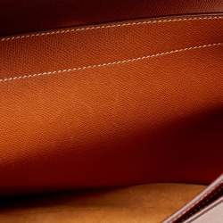 Hermes Gold Courchevel Leather Kelly Depeche Briefcase 38 Bag