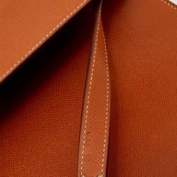Hermes Gold Courchevel Leather Kelly Depeche Briefcase 38 Bag