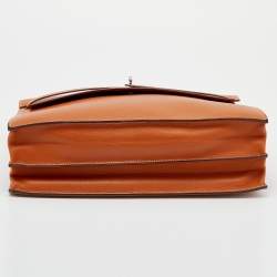 Hermes Gold Courchevel Leather Kelly Depeche Briefcase 38 Bag