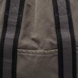 Hermes Grey/Black Canvas Fourre Tout Shopper Tote