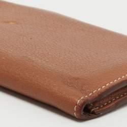  Hermes Gold Evercolor Leather MC² Euclide Card Holder
