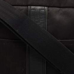 Hermes Black Canvas and Leather Acapulco Messenger Bag