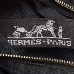 Hermes Black Canvas and Leather Acapulco Messenger Bag