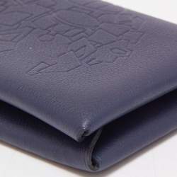 Hermes Blue Indigo Swift Leather Robot Calvi Card Case